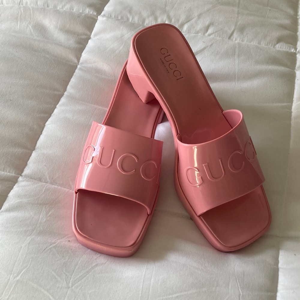 Pretty in Pink Gucci Sandals